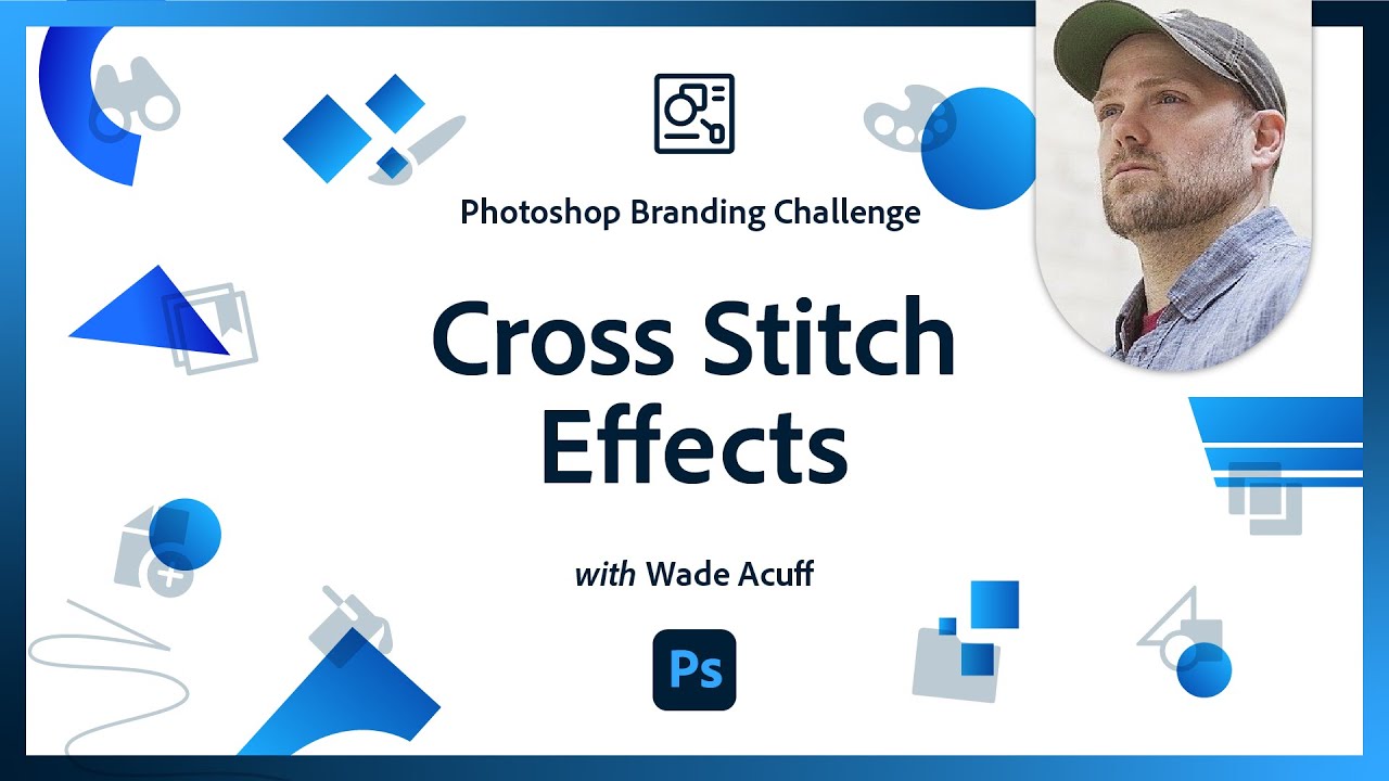 Cross Stitch Effects | Photoshop Branding Challenge