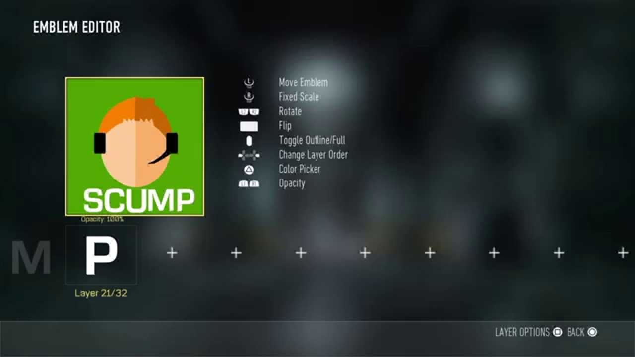 AW EMBLEM TUTORIAL: OpTic Scumpii
