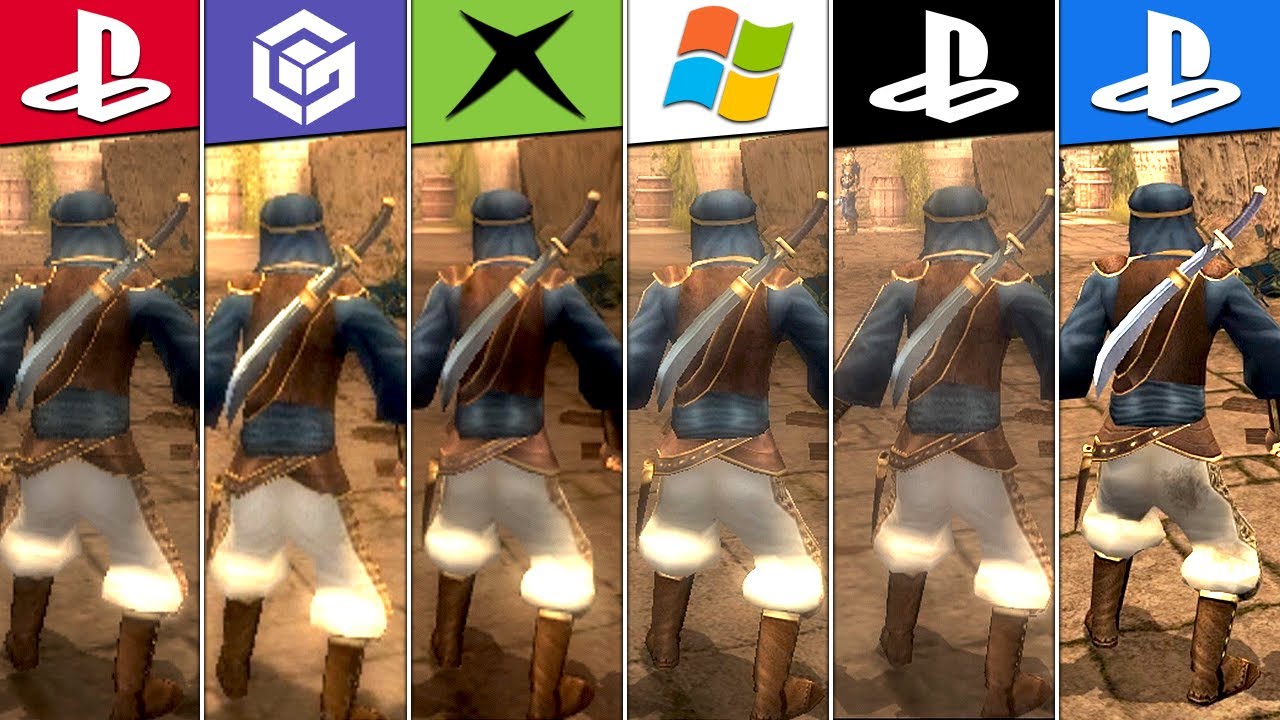 Prince of Persia The Sands of Time - PS2 vs PS3 vs PS4 vs PC vs Xbox vs GameCube vs GBA vs Java