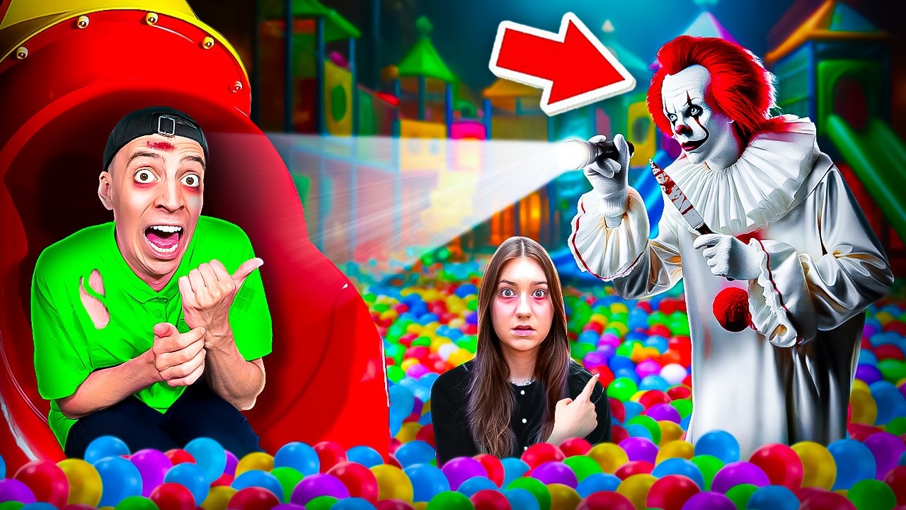 HORROR CLOWN verfolgt uns bei 1000&euro; Hide and Seek in KINDERSPIELELAND! 🤡