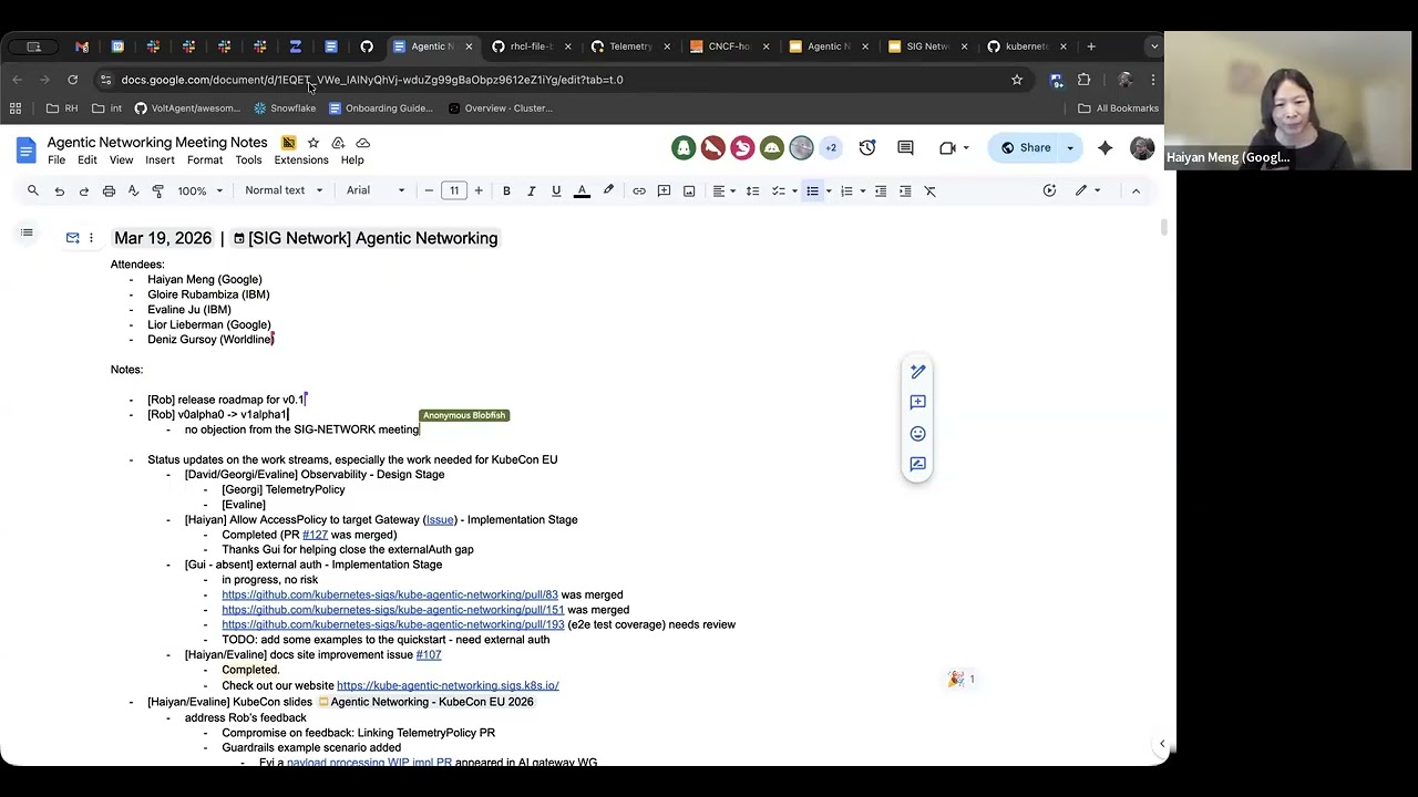 SIG Network Meeting for 2026-03-19