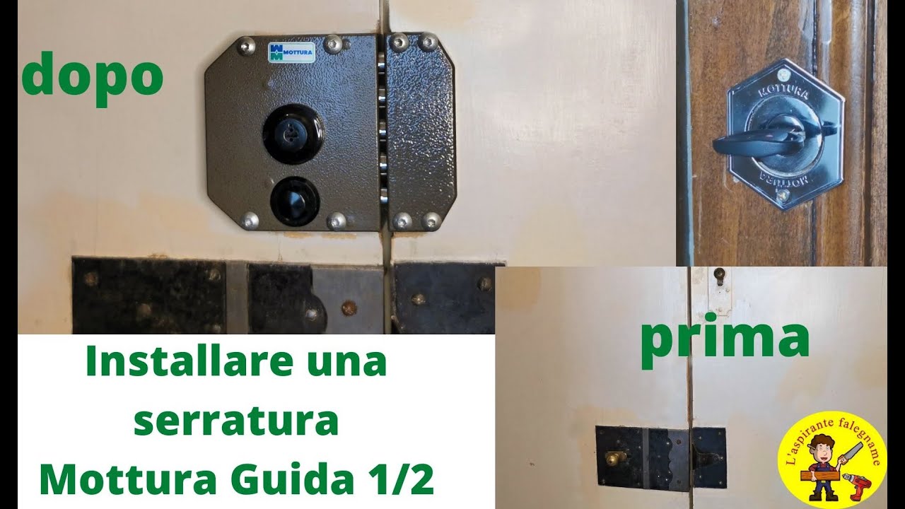 Tutorial serratura Mottura montaggio installazione passo passo 1/2 #Pubblicità