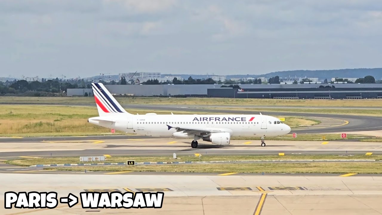 FLYING FROM PARIS TO WARSAW