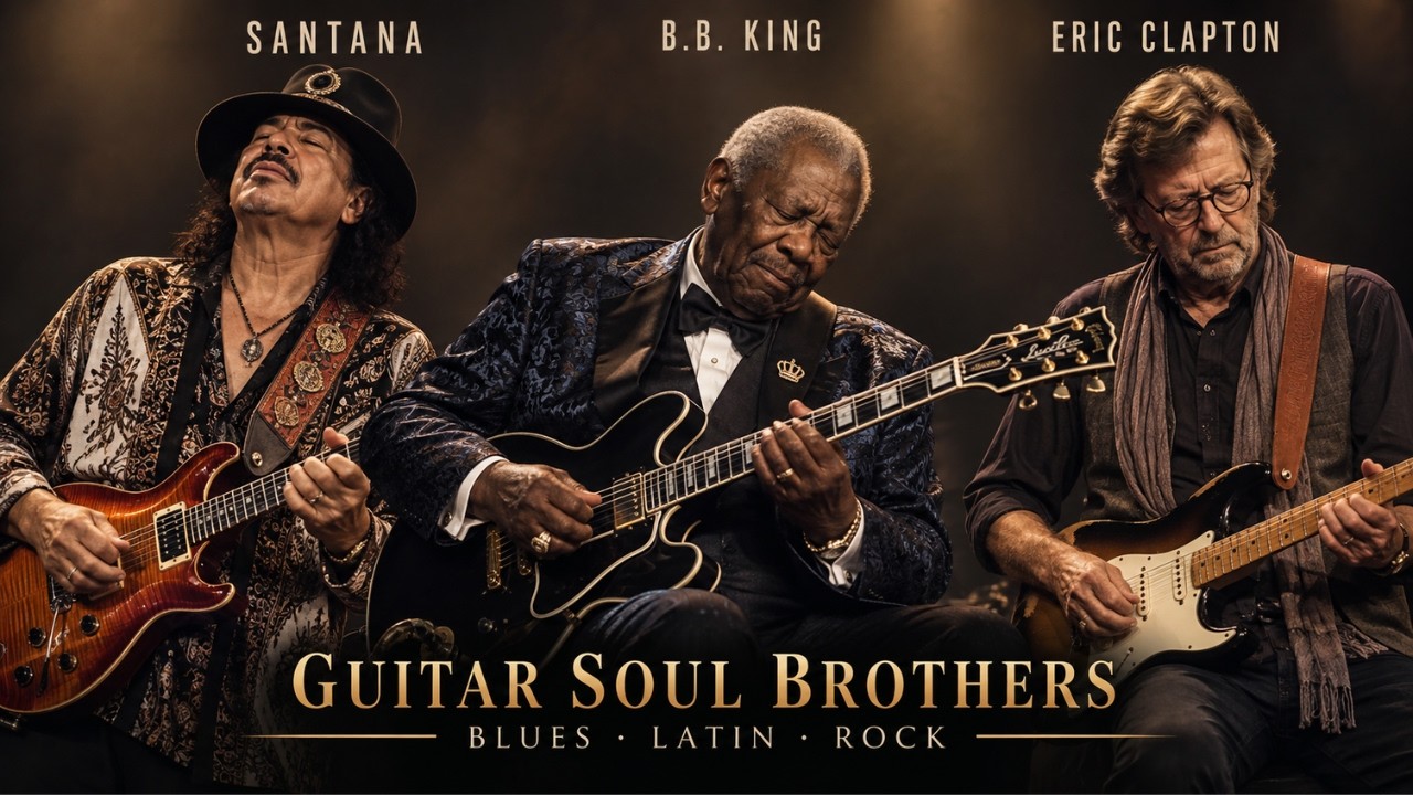 Santana, B.B. King & Eric Clapton 🔥 | Midnight Blues & Guitar Fire (Inspired Tribute)