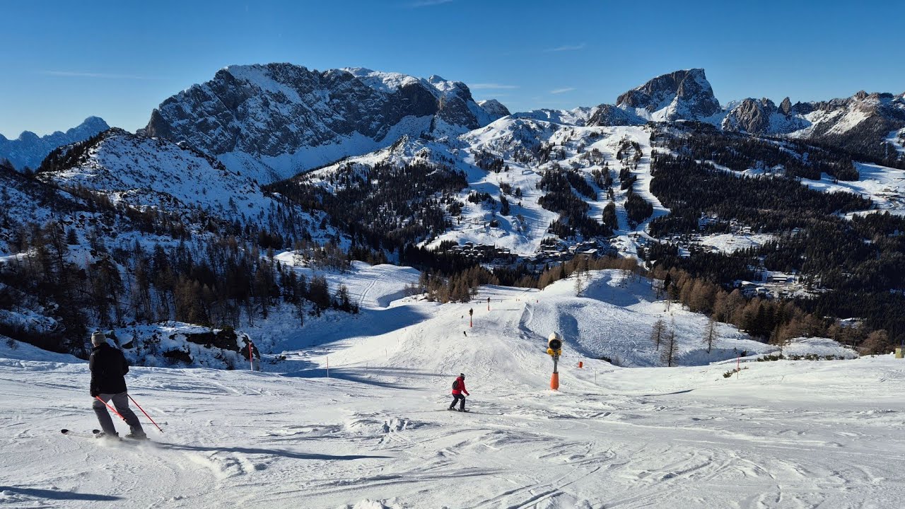 Super ski resort Nassfeld Austria 2025: Skiing in Europe - December 2025