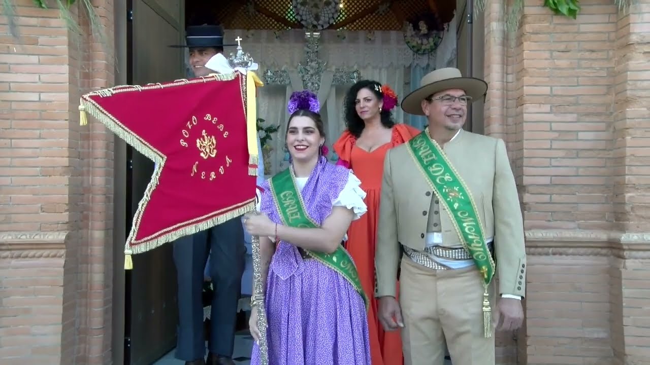 Cruz de Mayo del Pozo Bebé de Nerva 2024  Recogida de Mayordomos.