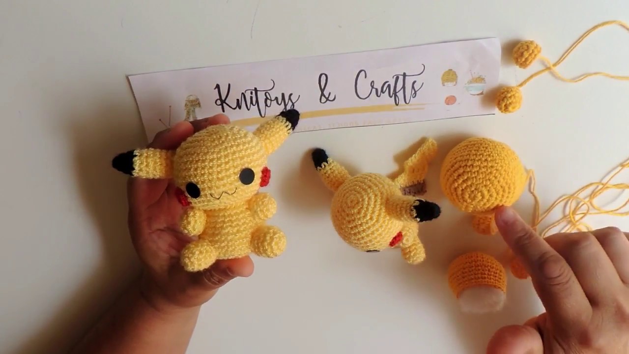 PIKACHU AMIGURUMI POKÉMON CROCHET - TUTORIAL 1/2