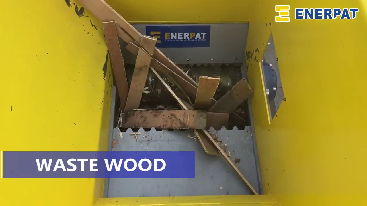 Wood Pallet Shredder Machine / Waste Wood Crusher Recycling Machine