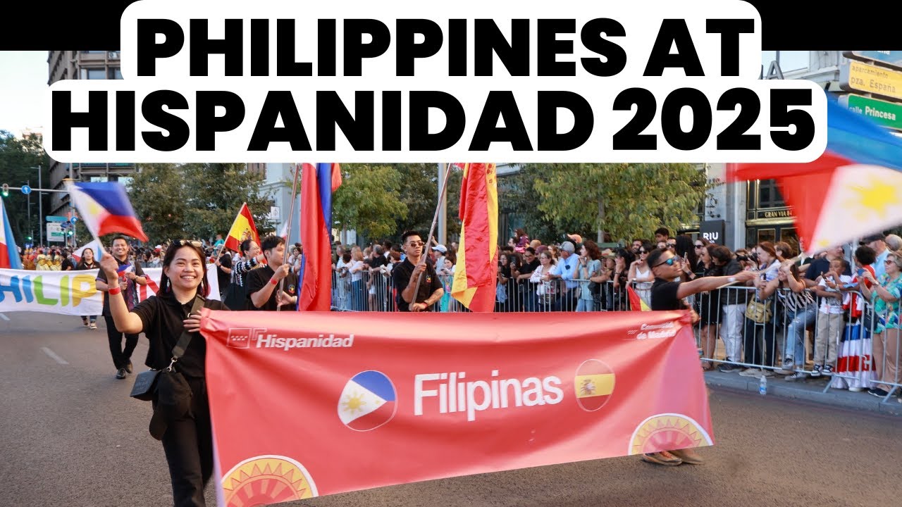 Philippines at Hispanidad Parade in Spain. Filipinas en la Hispanidad 2025 en Madrid, España 🇪🇸🇵🇭