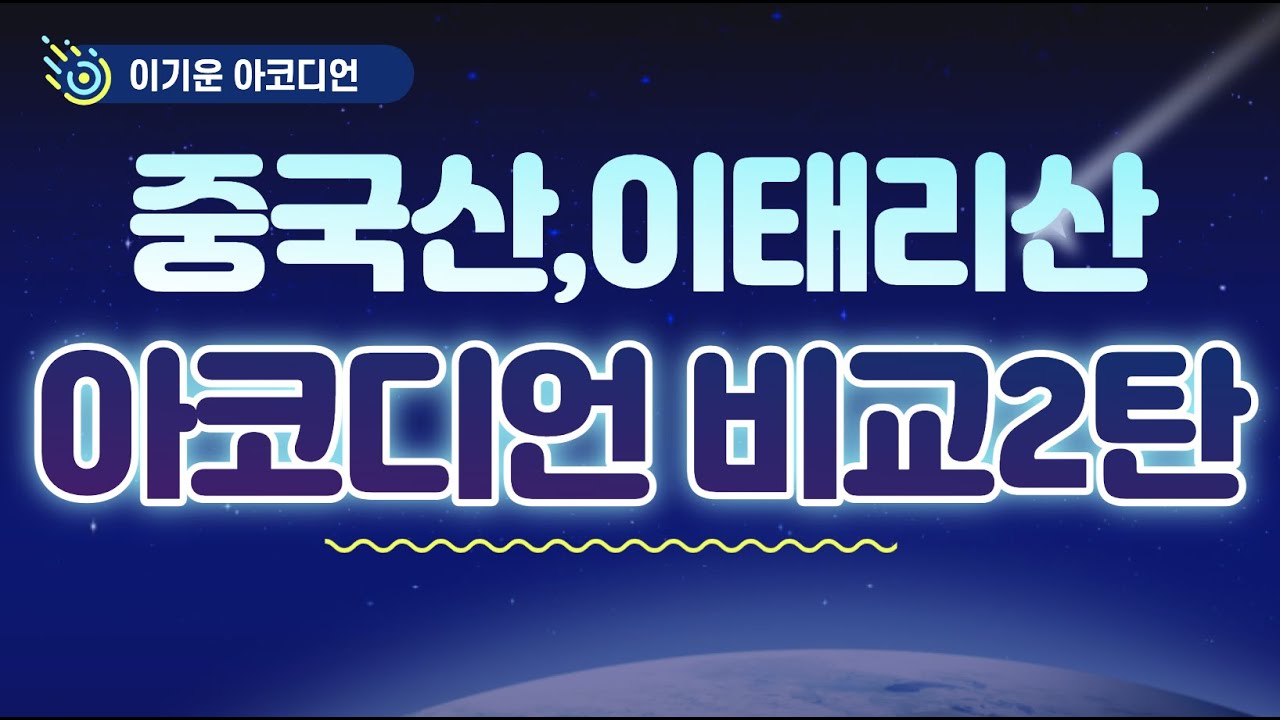 중국산,이태리산 아코디언 비교 2탄