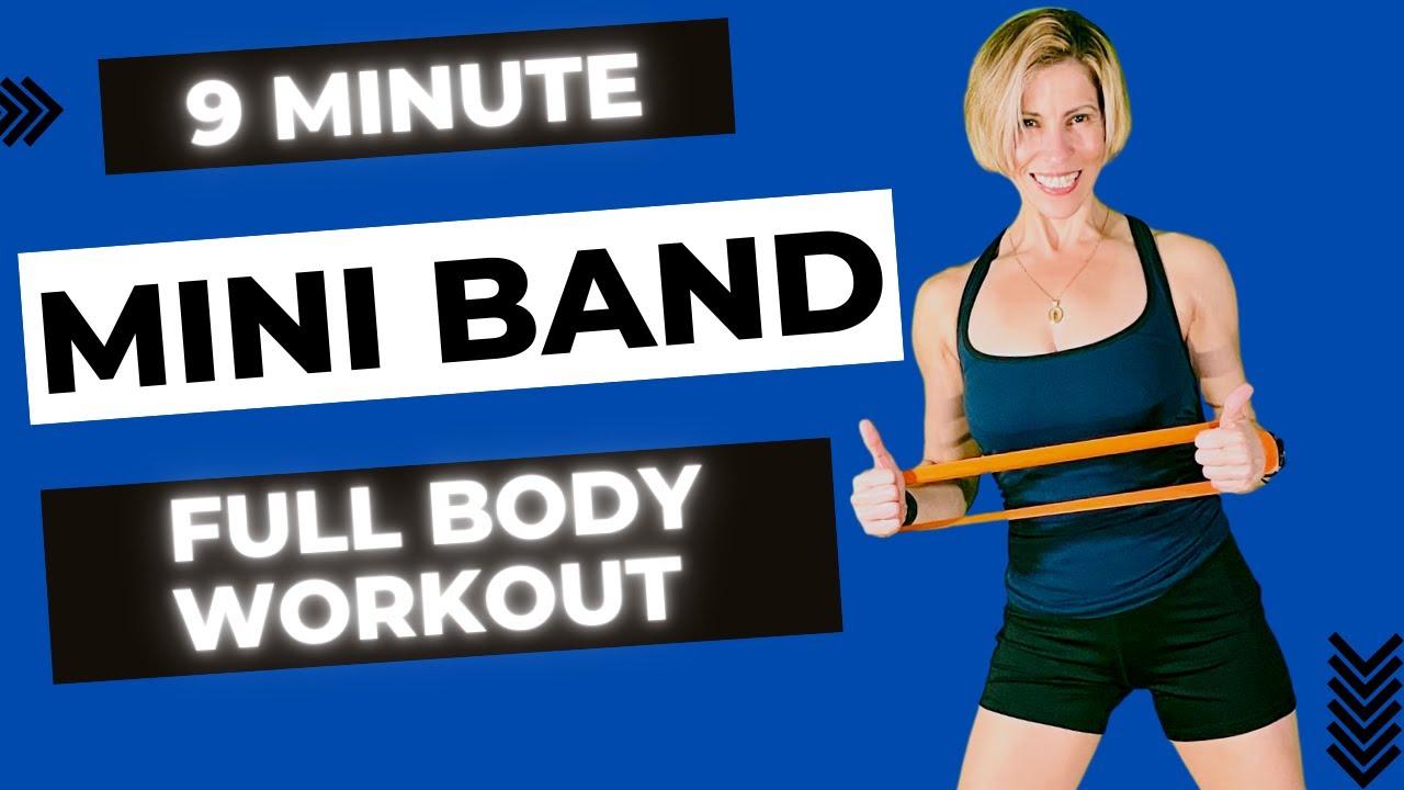 9 Min Beginners Full Body Workout - Mini Resistance Band - Quick, Easy, and Motivating