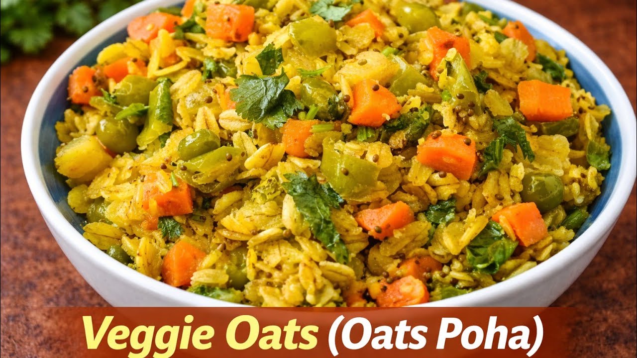 Tasty Oats Recipe for Breakfast | Perfect Healthy Breakfast | Oats Poha Recipe