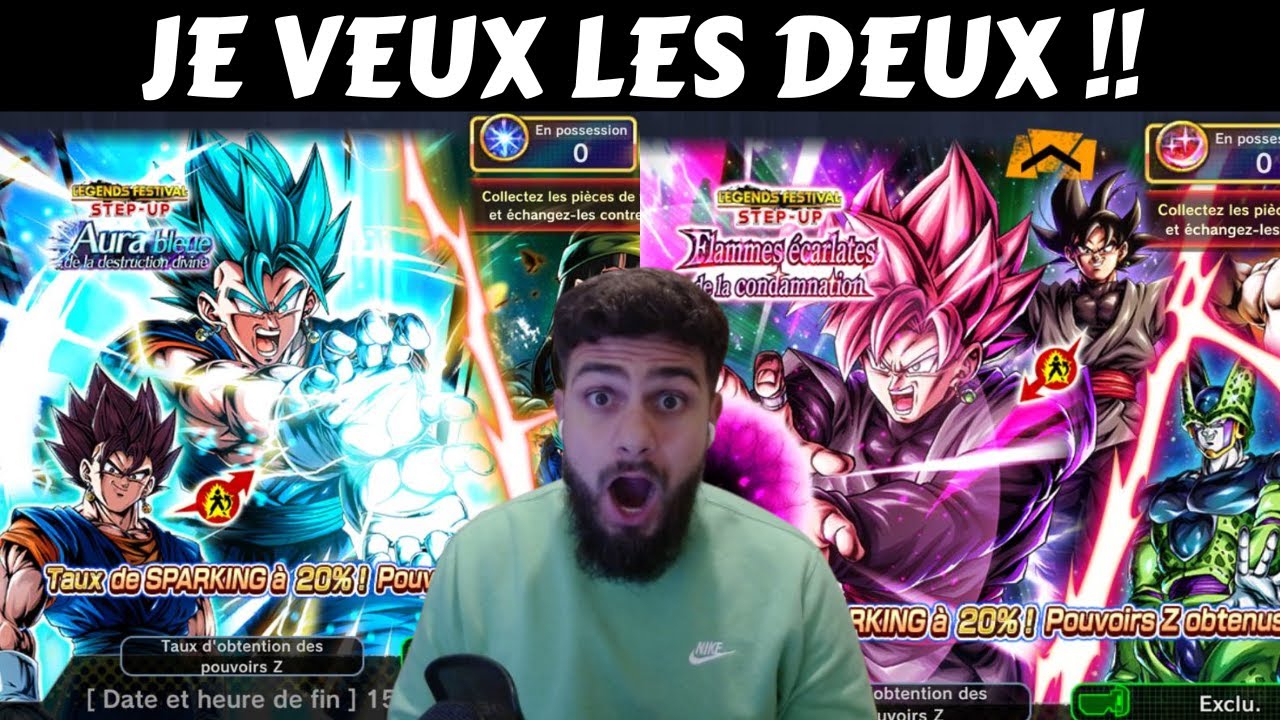 J'INVOQUE POUR BLACK GOKU & VEGETO BLUE !! LA LUCK ??? DB LEGENDS