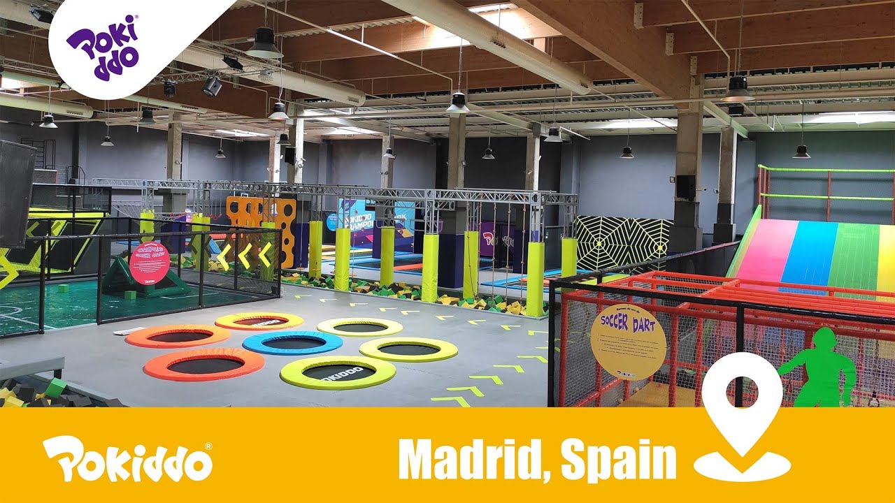 Pokiddo Trampoline Park in Madrid, Spain