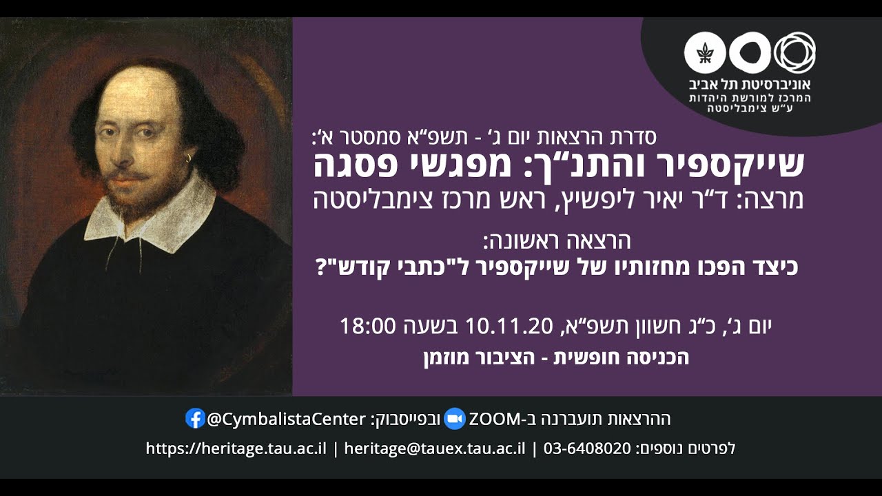יאיר ליפשיץ | כיצד הפכו מחזותיו של שייקספיר ל
