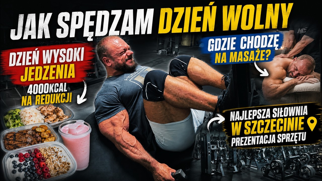 DAY OF EATING 4000KCAL NA REDUKCJI! I MASAŻ TKANEK GŁĘBOKICH I NAJLEPSZA SIŁOWNIA W SZCZECINIE!