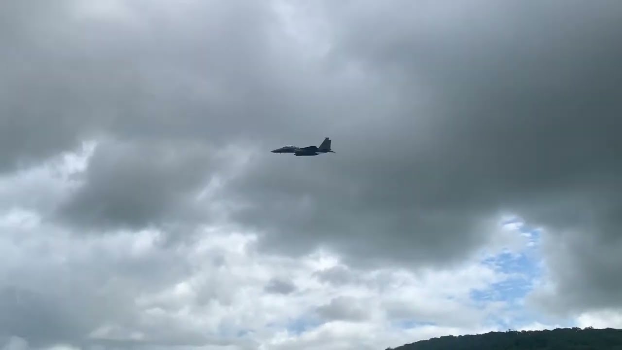 Surprise RAF  Fighter jets appeared over Windermere lake in Lake District U.K