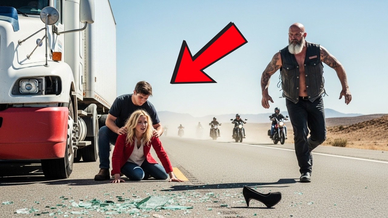 “I’m Not Leaving!” Teen Stayed with Biker’s Daughter Trapped Under a Van—80 Bikers Wept