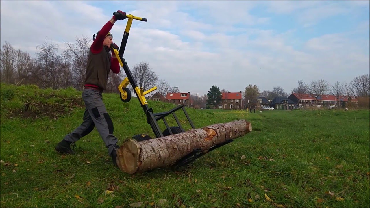 TreeTruck van Haecksler hevels - Hoe zwaar hout moeiteloos te tillen