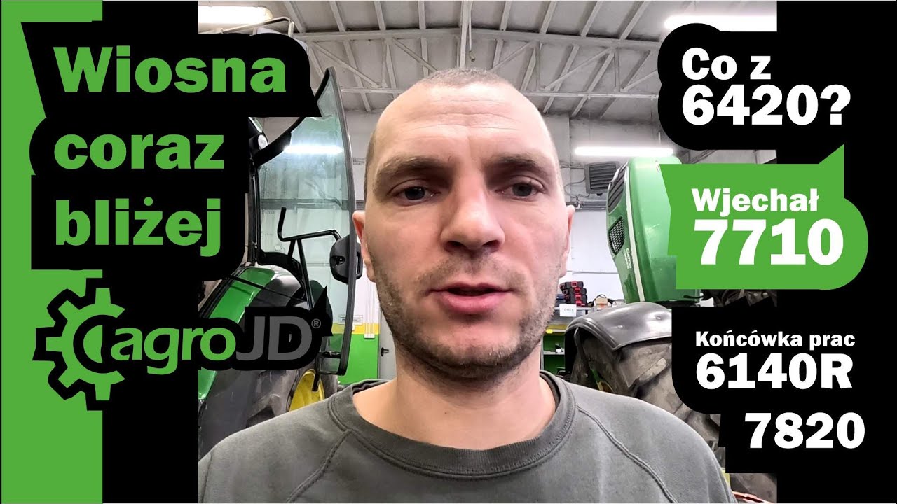 Ciekawa wersja John Deere 7710 🚜 na serwisie. Końcowe prace w 7820 i w 6140R, przestój w 6420😉