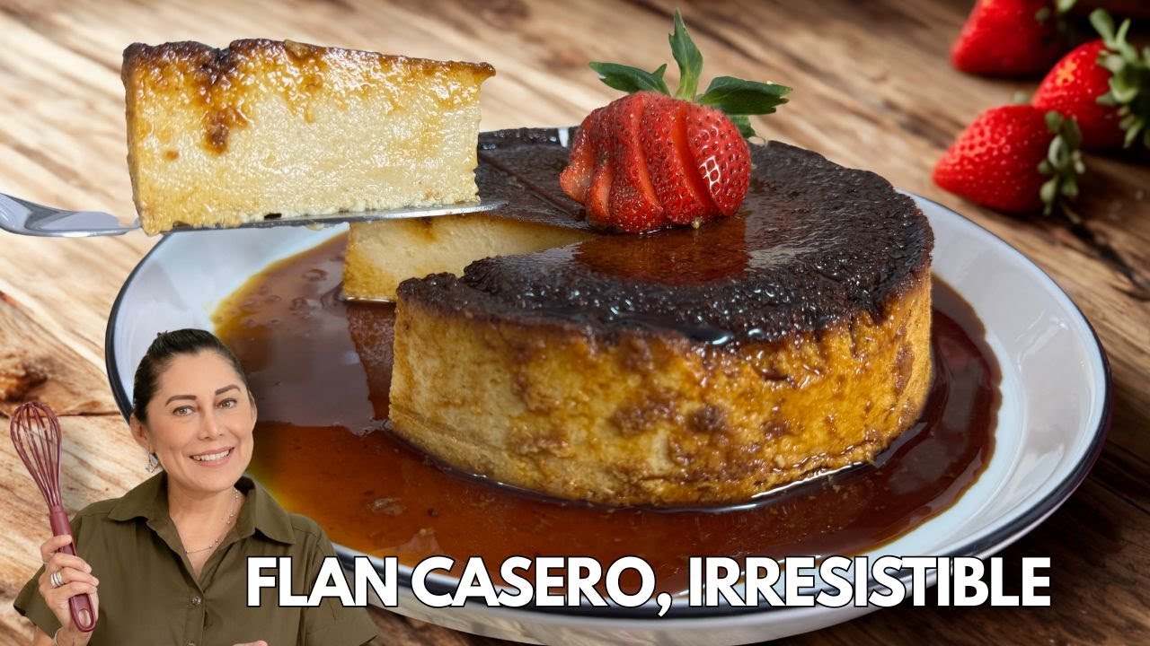 FLAN CASERO Sin Queso Crema y Sin Azúcar. Cremosito P/Diabetes, Hígado Graso, Keto, Fit, SIN HORNO.