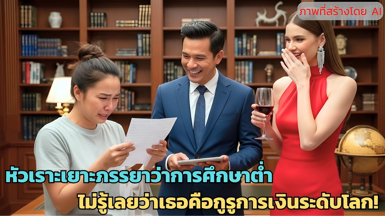 หัวเราะเยาะภรรยาว่าการศึกษาต่ำ… ไม่รู้เลยว่าเธอคือกูรูการเงินระดับโลก!