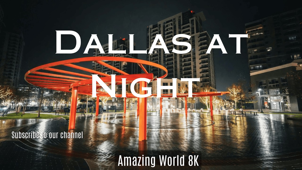 Dallas Snowy Day ❄️ | Driving Through Winter Storm | Osmo Pocket 3 Cinematic Footage