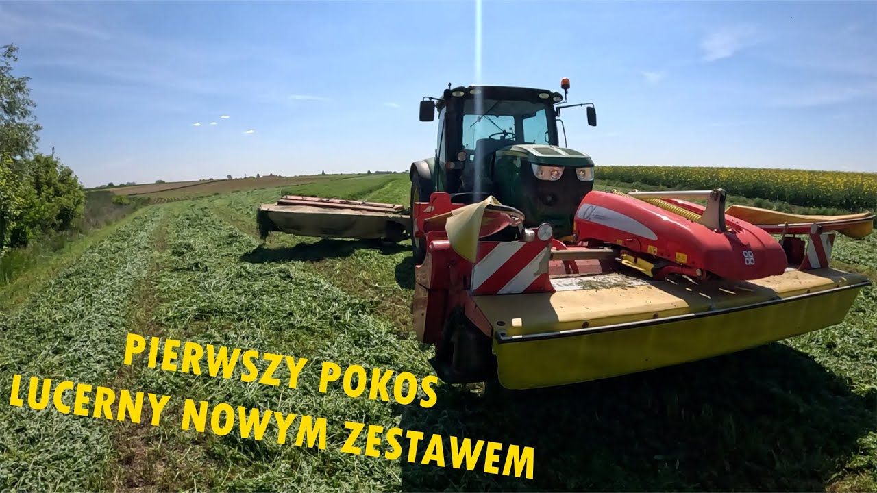 JOHN DEERE MA TERAZ CO ROBIĆ🔥 CIĘCIE LUCERNY 6 METROWYM ZESTAWEM😎 PODWÓRKOWY VLOG 2025 #1