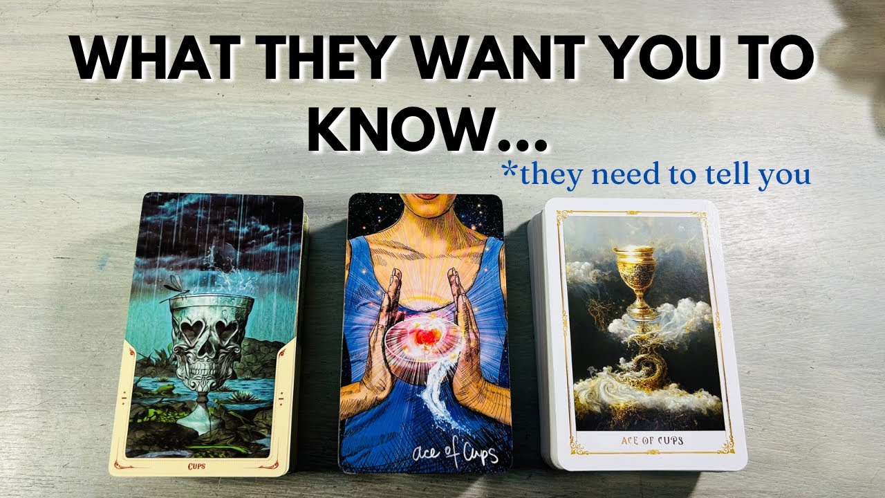 🗣️ They WANT to tell You This! Pick A Card Love Tarot reading