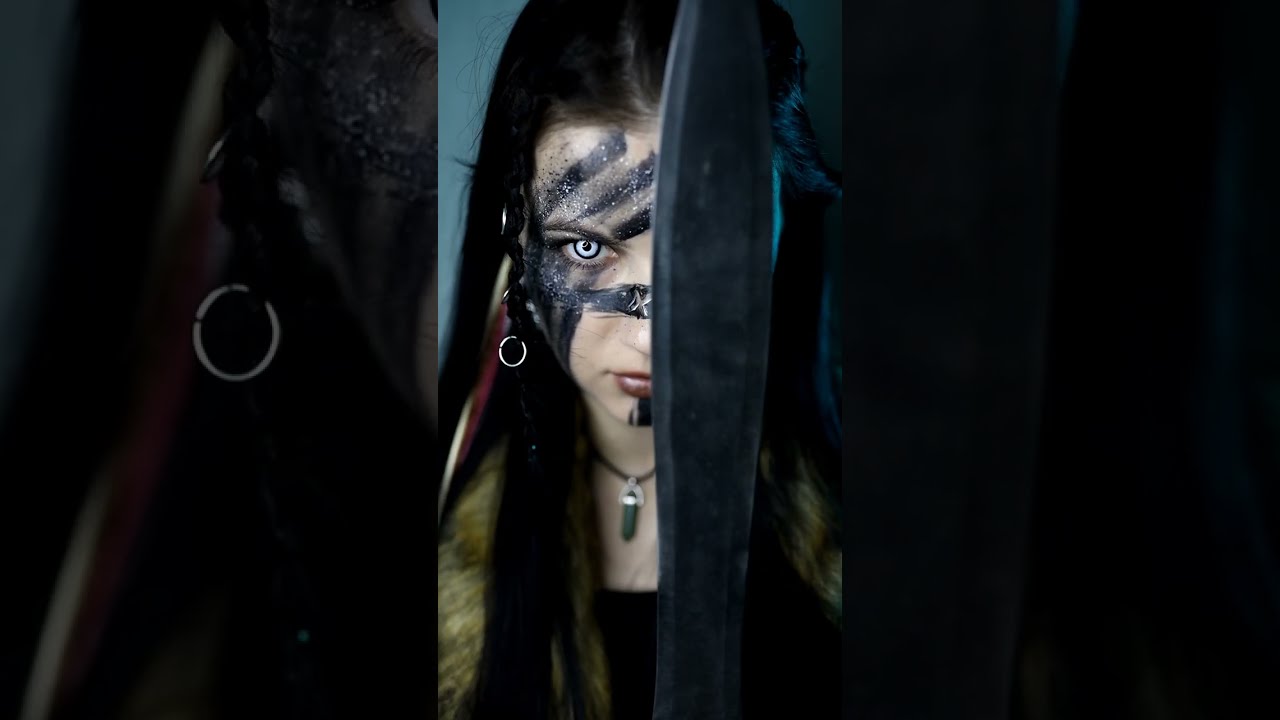 What do you think, why such an eye in battle?⚔️Viking makeup tutorial⚔️Margaret Wolf