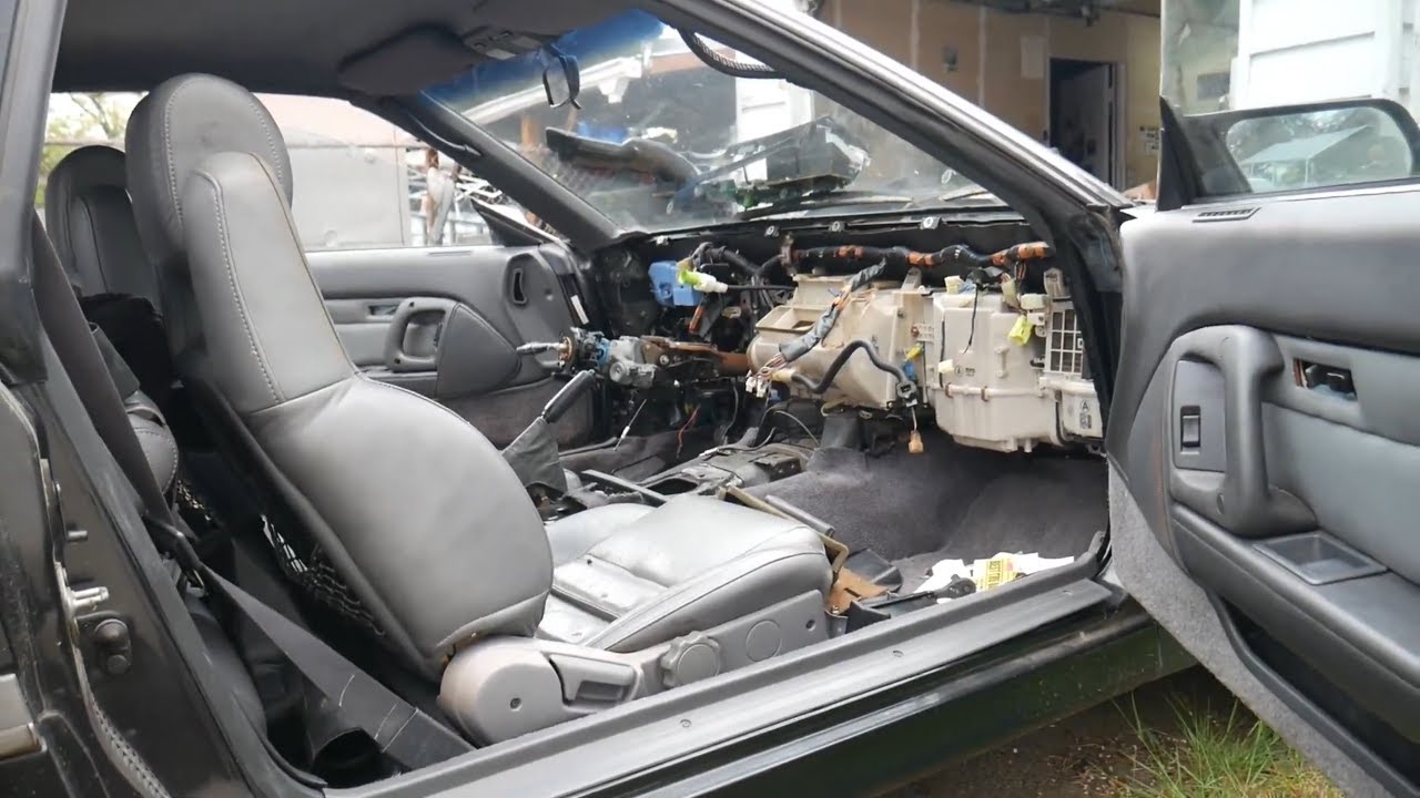 MK3 TOYOTA SUPRA  DASH AND DASH BAR REMOVAL