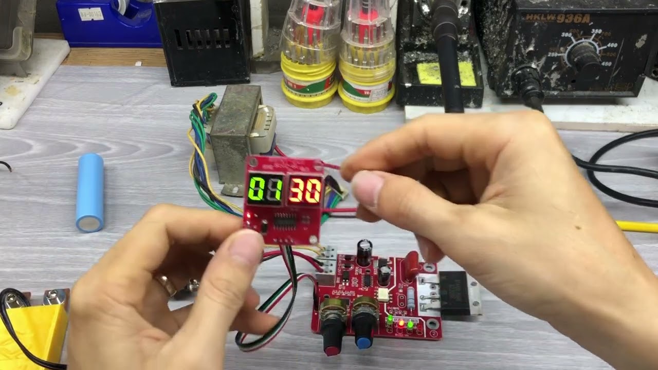 P1 - Hướng dẫn nối mạch timer Hàn cell pin cho biến áp lò vi sóng chi tiết nhất