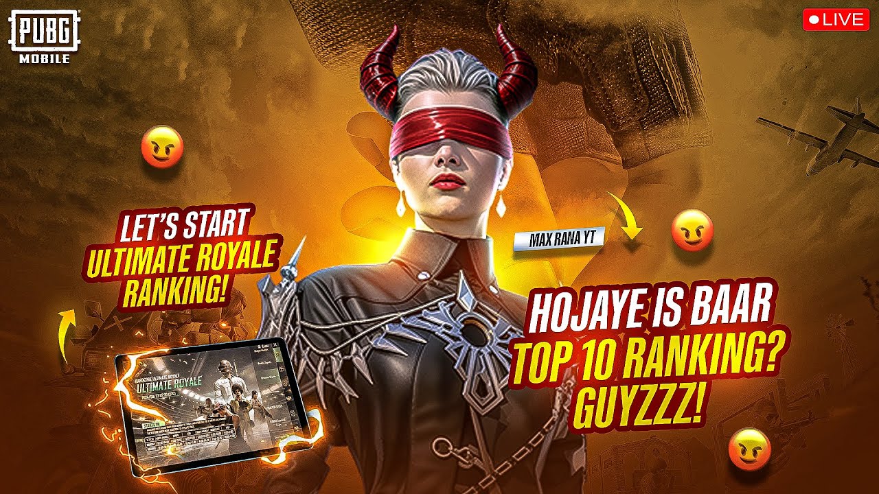 PUBG MOBILE LIVE ULTIMATE RANK PUSH I MAX RANA YT  #maxranayt #pubgmobile #live