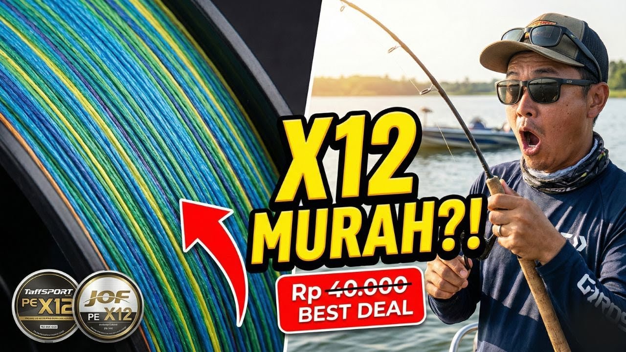 5 Rekomendasi Senar Pancing PE X12 Murah Berkualitas! Cuma 40 Ribuan, Kuat & Halus!