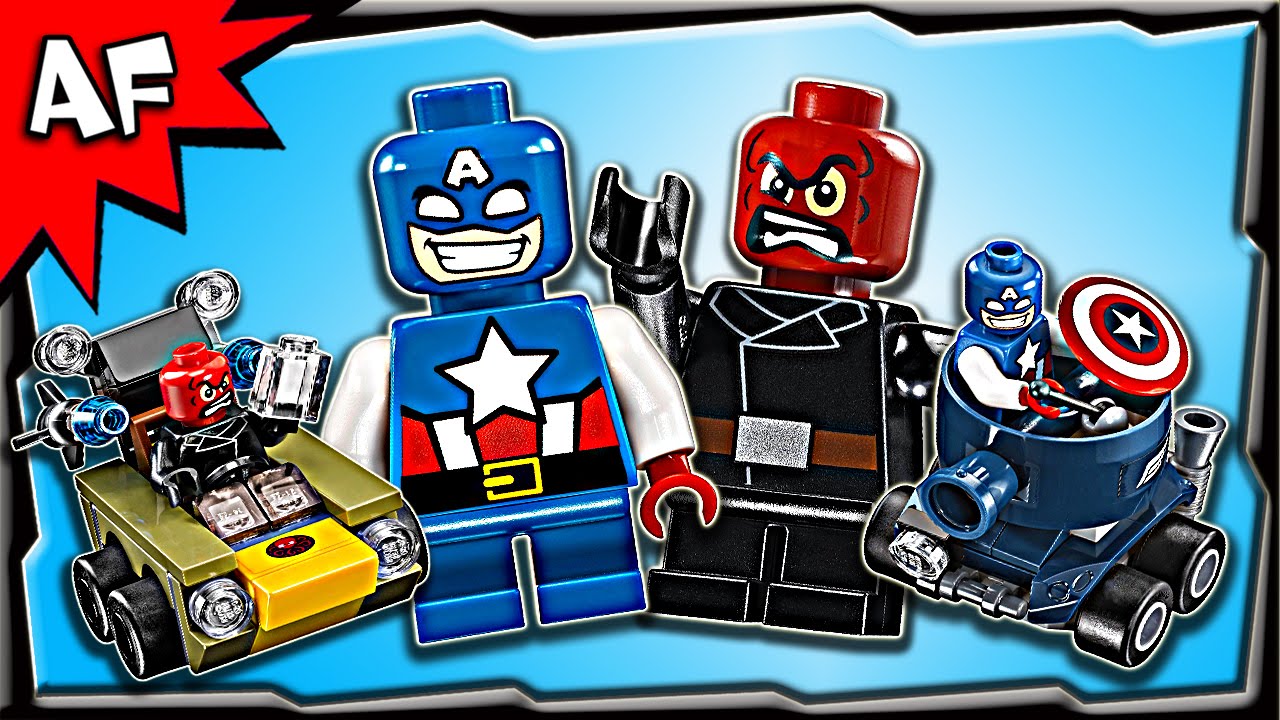 Lego Marvel CAPTAIN AMERICA vs RED SKULL Mighty Micros 76065 Stop Motion Build Review