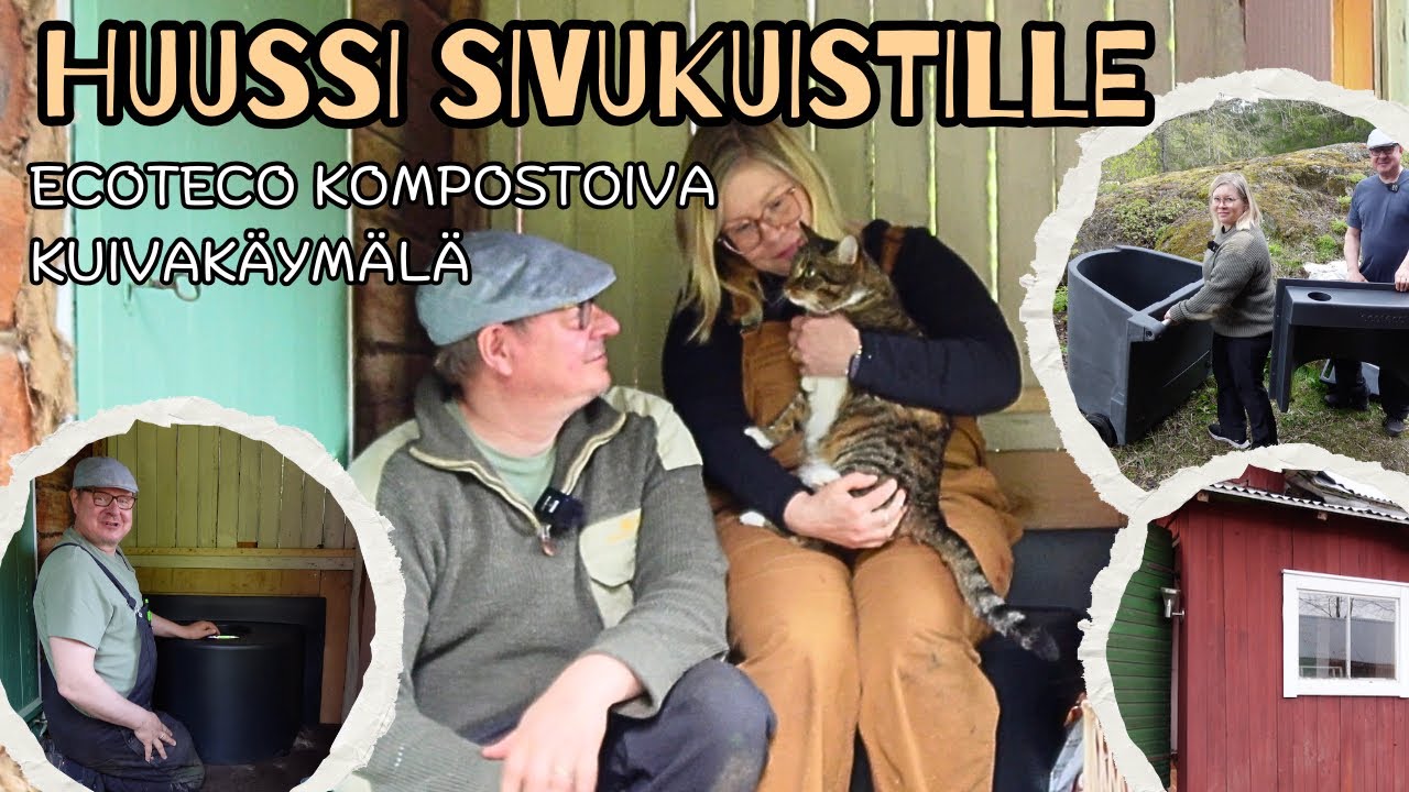 Huussi sivukuistille I Ecoteco kompostoiva kuivakäymälä