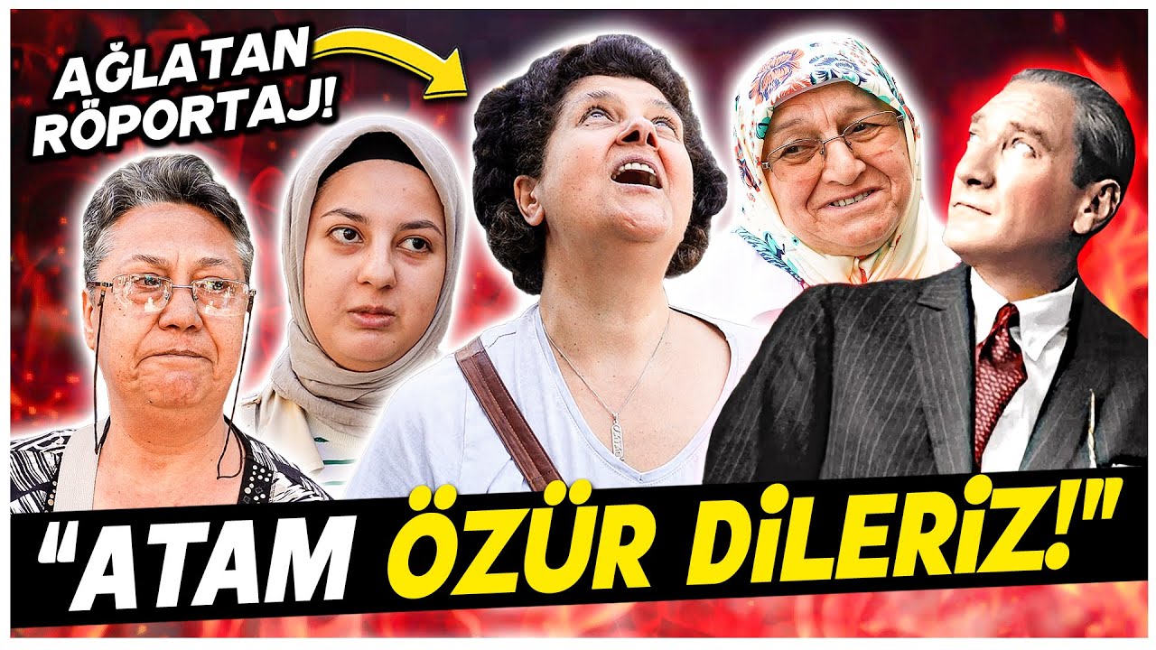Atatürk karşınızda olsaydı ona söylerdiniz? Vatandaşları Ağlatan Sokak Röportajı!