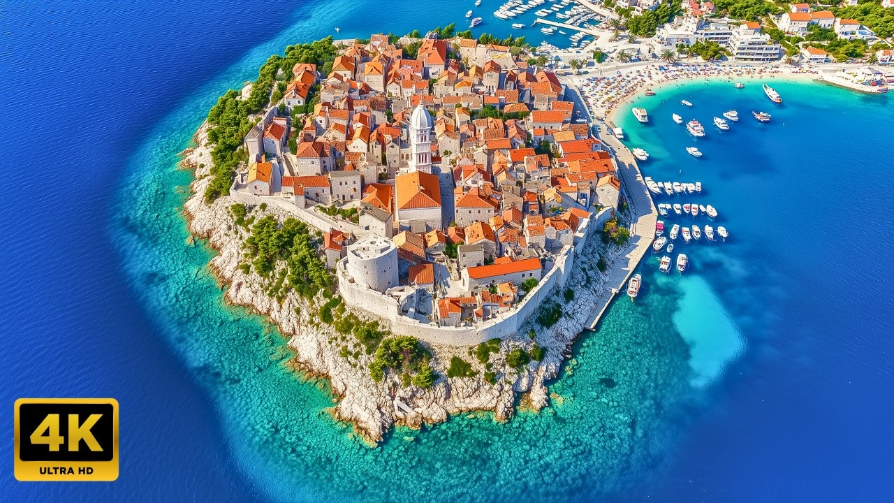 🌴Primosten Croatia 🇭🇷 4K | Dalmatia🏖️ Walking Tour 2023.