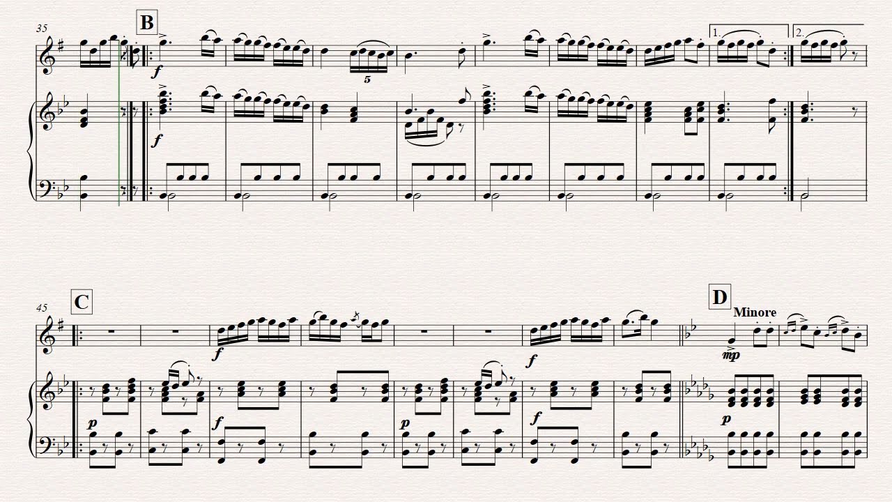 J. Haydn, Gypsy Rondo, Saxophone