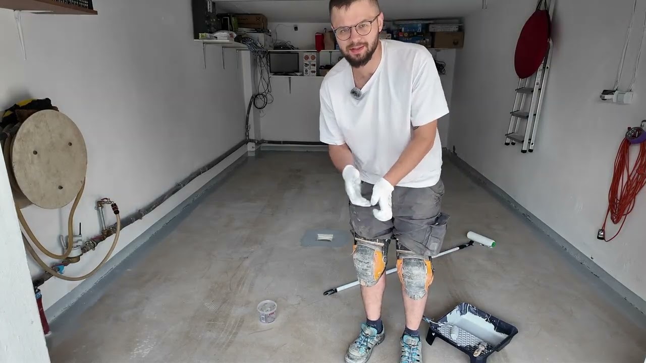 Malowanie betonowej posadzki w garażu