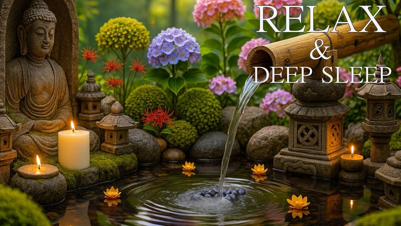 Relaxing Sleep Music ＆ Water Sounds 🌿 Deep Healing and Meditation Music Relax Mind Body