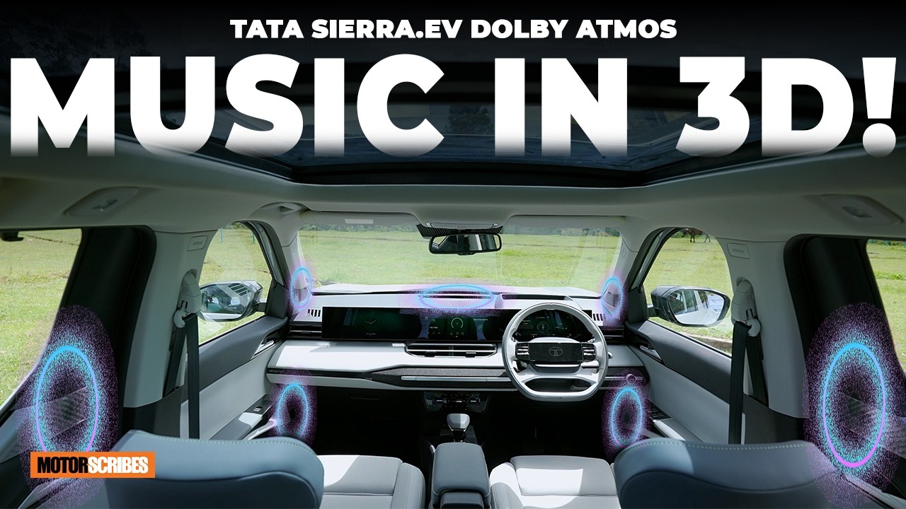 Демонстрация Dolby Atmos в Tata Sierra.ev | Первый опыт использования Apple CarPlay с Dolby Atmos...