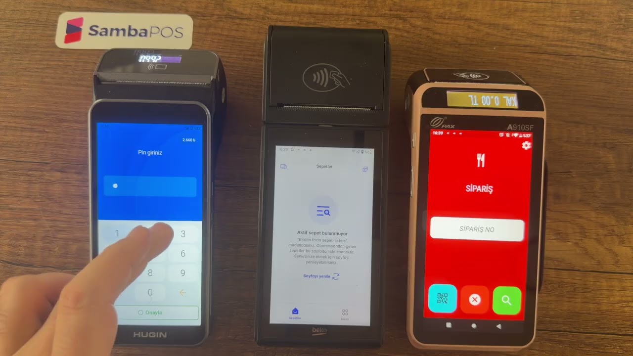 SambaPOS e-Adisyon Entegrasyonu aktifken, ÖKC (yazarkasa) kullanım örnekleri