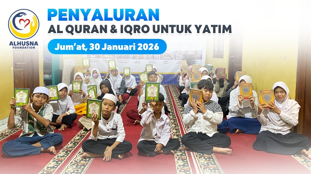 Penyaluran Al Quran dan Iqro untuk Yatim