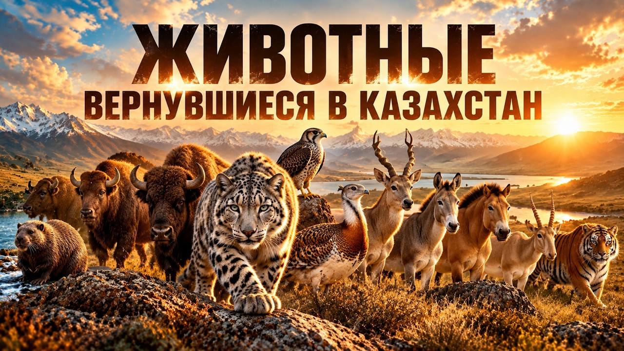 10 зверей, которых Казахстан вернул в дикую природу!