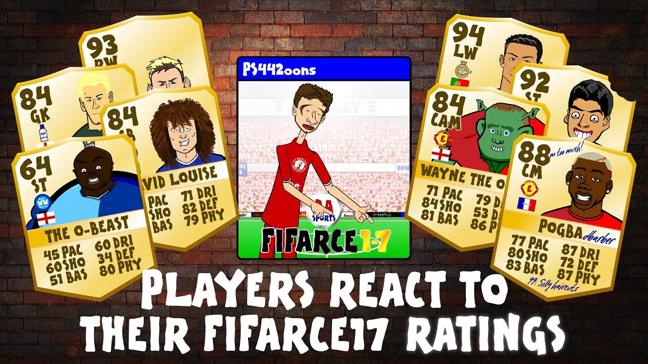 РЕЙТИНГИ FIFA 17 &mdash; РЕАКЦИЯ ФУТБОЛИСТОВ! (пародия на Златана, CR7, Месси, Мюллера, Руни, Луиза и А...