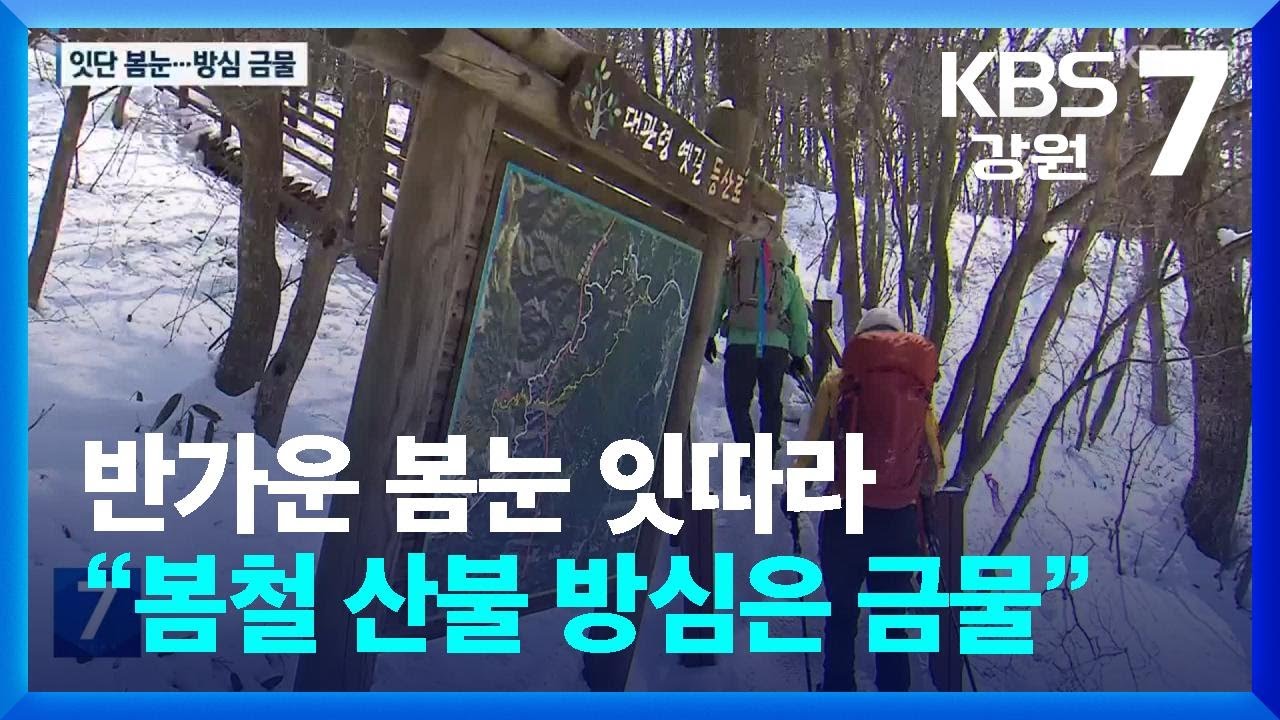 반가운 봄눈 잇따라…“봄철 산불 방심은 금물” / KBS  2026.03.10.