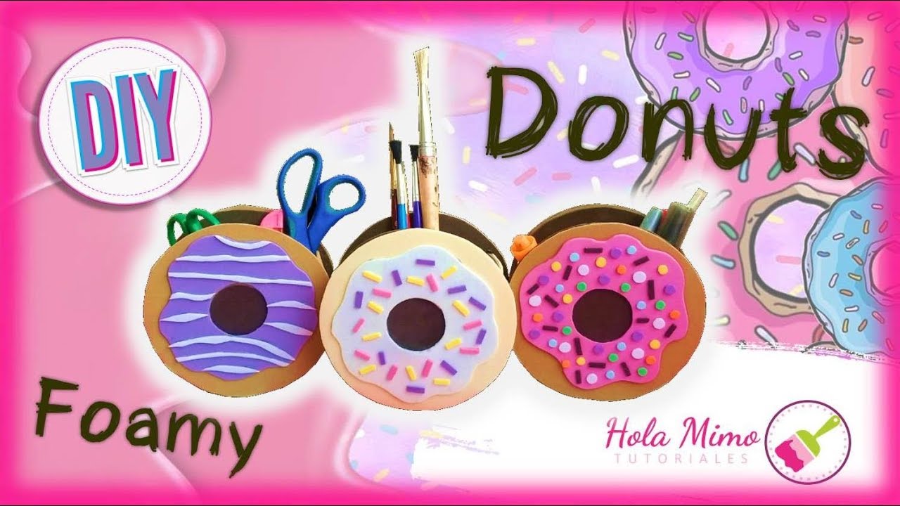 Cómo hacer una DONA Manualidades Kawaii con Foamy