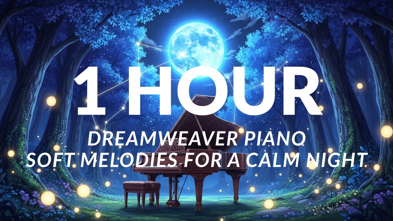 1 HOUR Dreamweaver Piano: Soft Melodies for a Calm Night