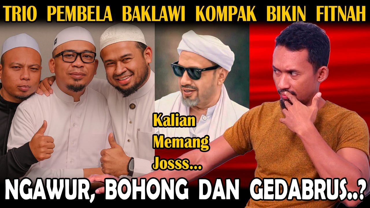 Trio Kang Debat Baklawi Kompak Fitnah Salafi - Geli Dan Memalukan Sekali